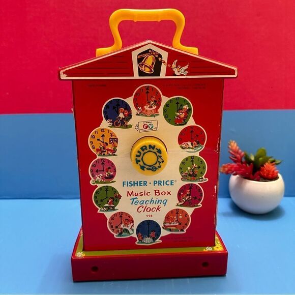 Fisher Price Teaching Clock  Musical Box Toy - Picture 4 of 8